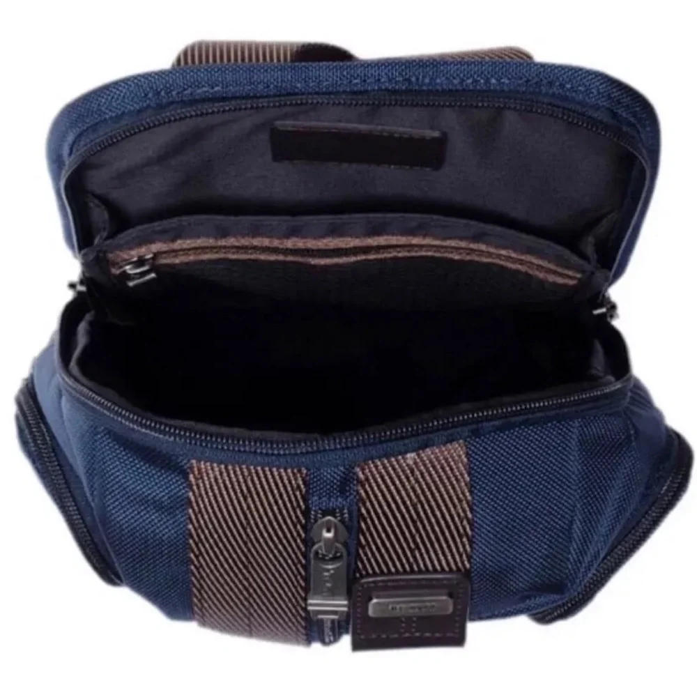 Brand New with Tag TUMI Higgins Sling Navy - Picture 3 of 6